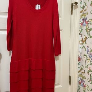 New with tags acrylic red dress